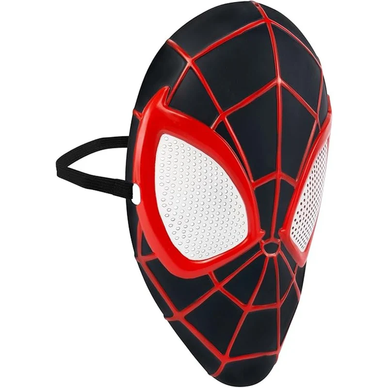Miles Morales Plastic Mask for Kids, Marvel, Spider-Man Costume Accessories