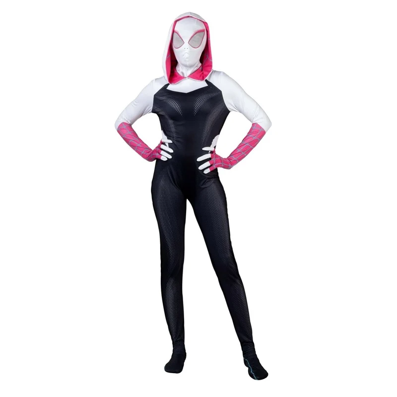Spider-Gwen Zentai Costume for Adults, Marvel, Superhero Costume
