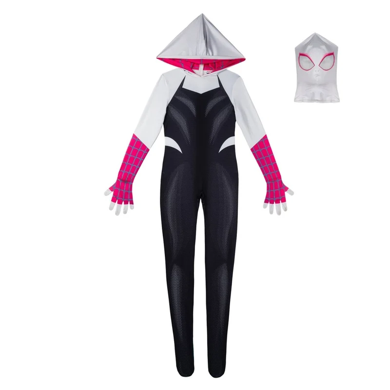Spider-Gwen Zentai Costume for Adults, Marvel, Superhero Costume