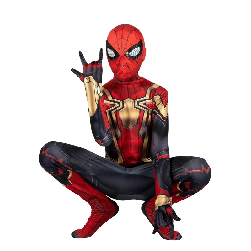 Spider-Man Integrated Zentai Costume for Kids, Marvel, Superhero Costume