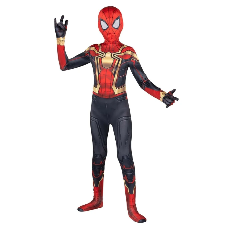 Spider-Man Integrated Zentai Costume for Kids, Marvel, Superhero Costume