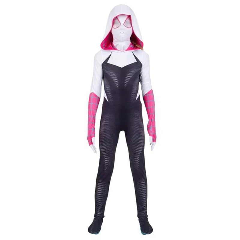 Spider-Gwen Zentai Costume for Kids, Marvel, Superhero Costume