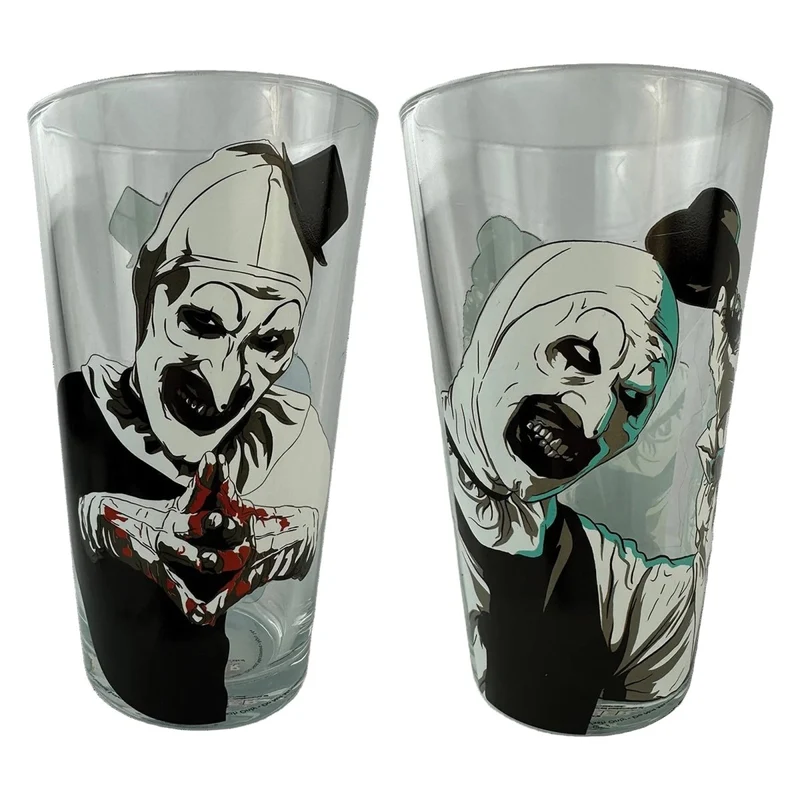 Terrifier Pint Glass, 16 Oz, 2 Count