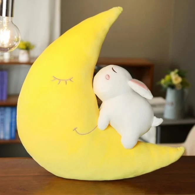 Peluche Lune Lapin Kawaii
