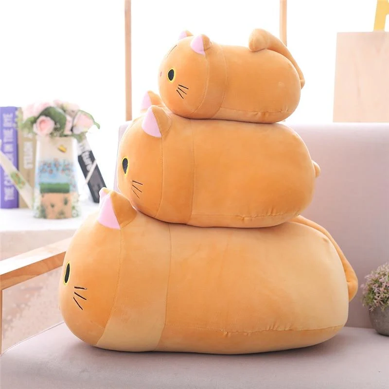 Peluche Chat Orange Kawaii
