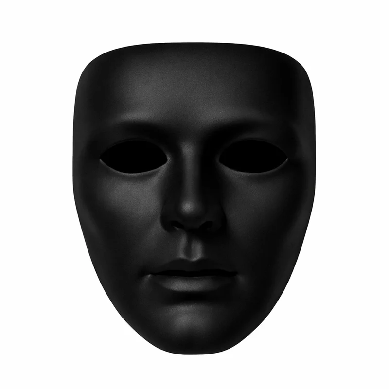 Black Full Face Mask for Adults