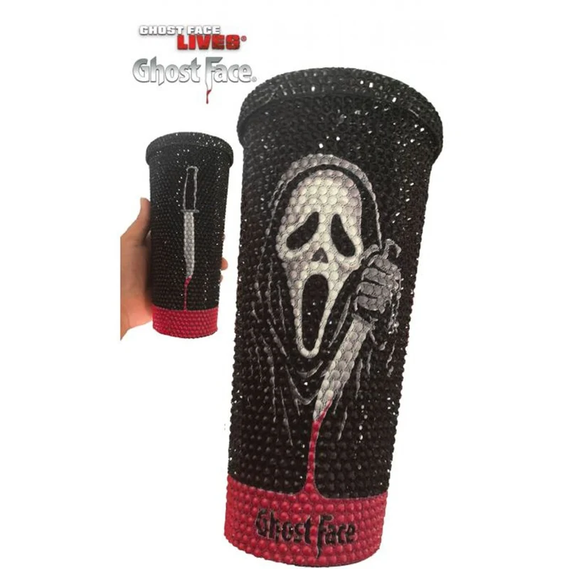 Ghost Face Bling Tumbler, Scream, 1 Count