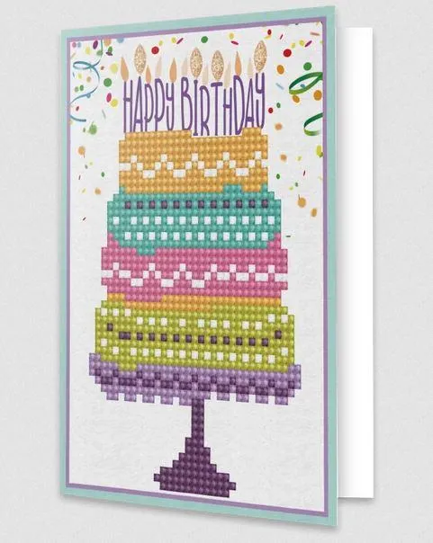 Diamond Dotz Happy Birthday Card - Carte d'anniversaire (Eng/Ang)