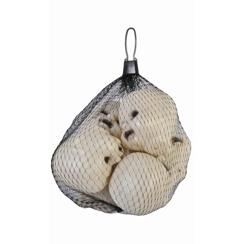 Doll Heads In Mesh Bag, Halloween Decoration, 2.5 Inches, 6 Count