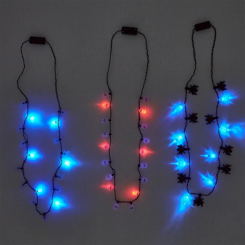 Spooktacular Light up Necklace - 1 random style