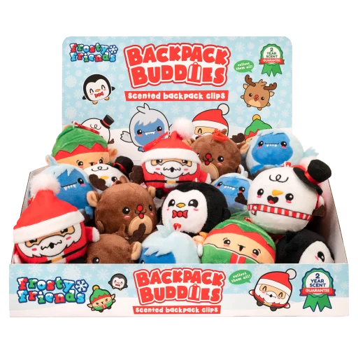 Scentco Frosty Friends Scented Plush Backpack Buddy 4-Inch