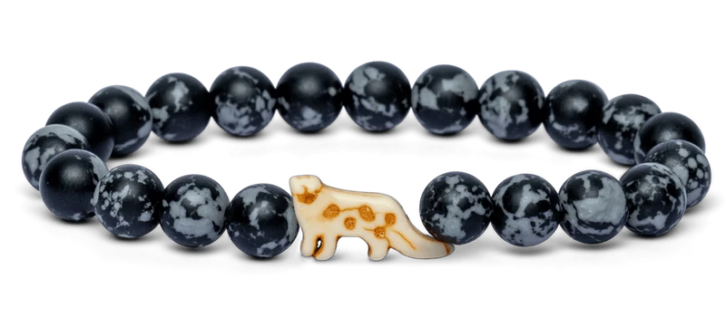Ascent Snow Leopard Papillae Stone Bracelet