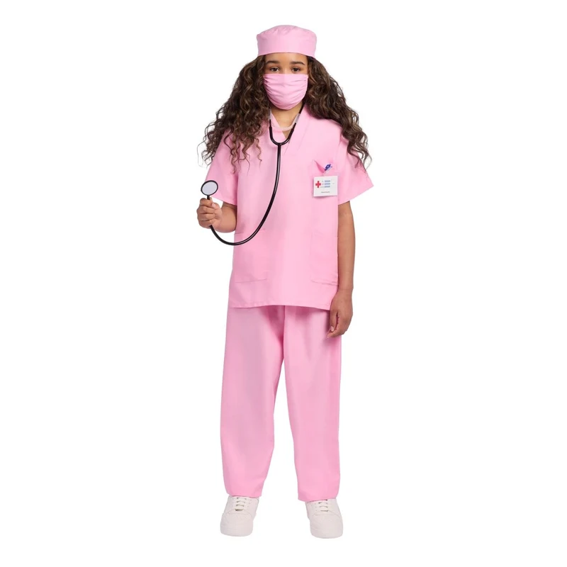 Pink Doctor Costume for Kids