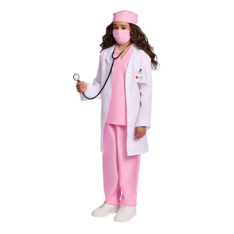 Pink Doctor Costume for Kids