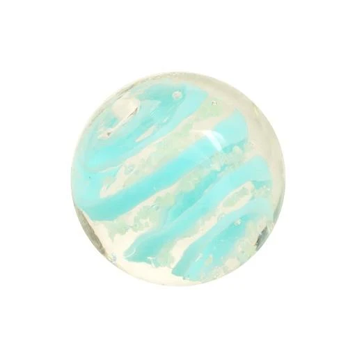 House of Marbles Handmade Moonstone - Fait à la main (Light Blue/Bleu Foncé) 16mm