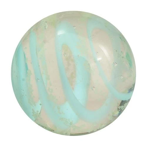 House of Marbles Handmade Moonstone - Fait à la main (Light Blue/Bleu Foncé) 16mm