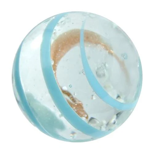 House of Marbles Handmade Moonstone - Fait à la main (Light Blue/Bleu Foncé) 16mm