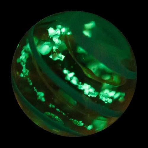 House of Marbles Handmade Moonstone - Fait à la main (Light Blue/Bleu Foncé) 16mm