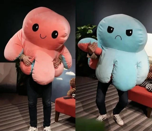 Peluche pieuvre géante