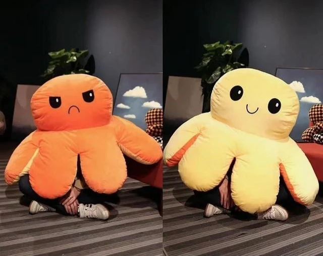 Peluche pieuvre géante