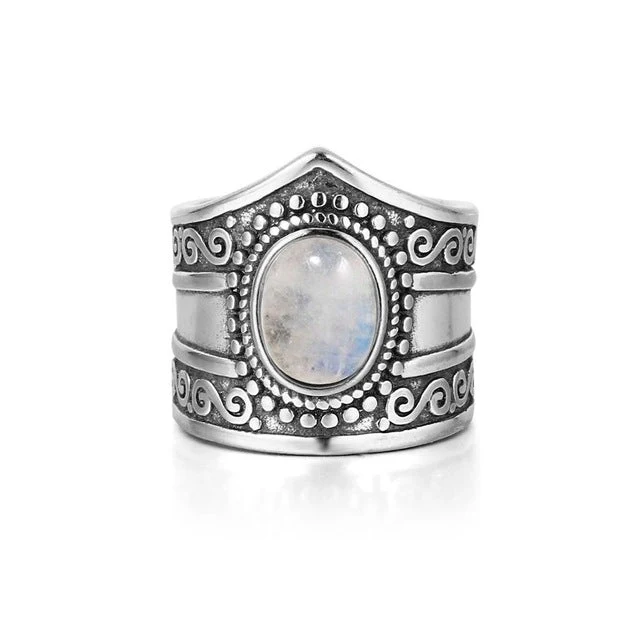 Bague lithothérapie Pierre de Lune