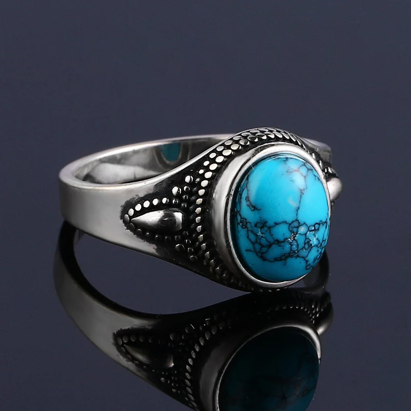 Bague Argent Turquoise Fine Zen