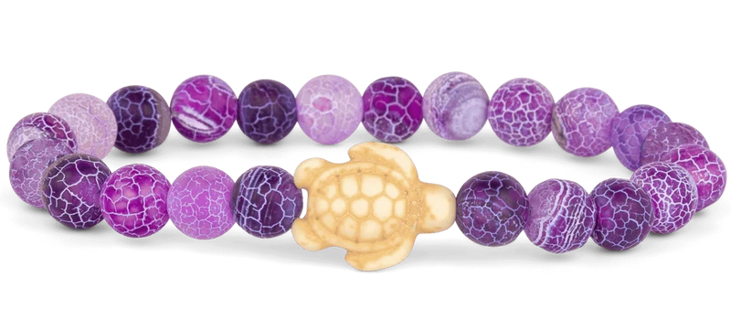 Coral Reef Violet Turtle Bracelet