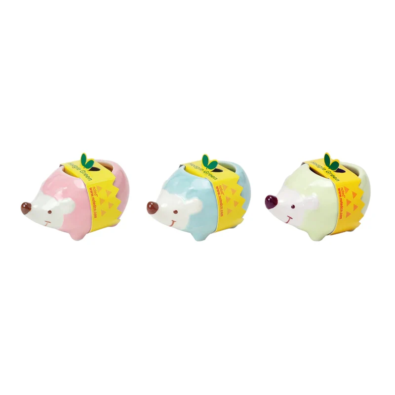 Hedgie Green planter - 1 random color