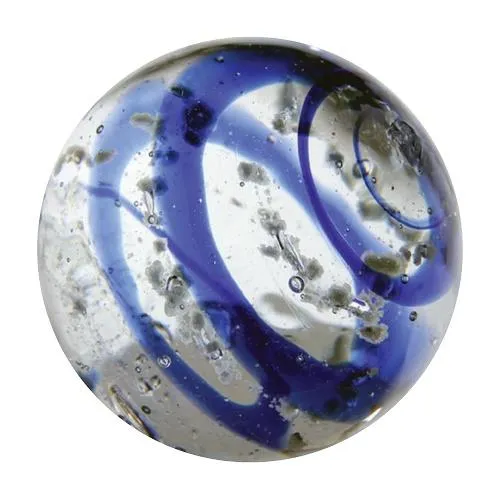 House of Marbles Handmade Moonstone - Fait à la main (Dark Blue/Bleu Foncé) 16mm