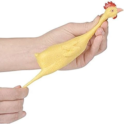 8" rubber stretch chicken