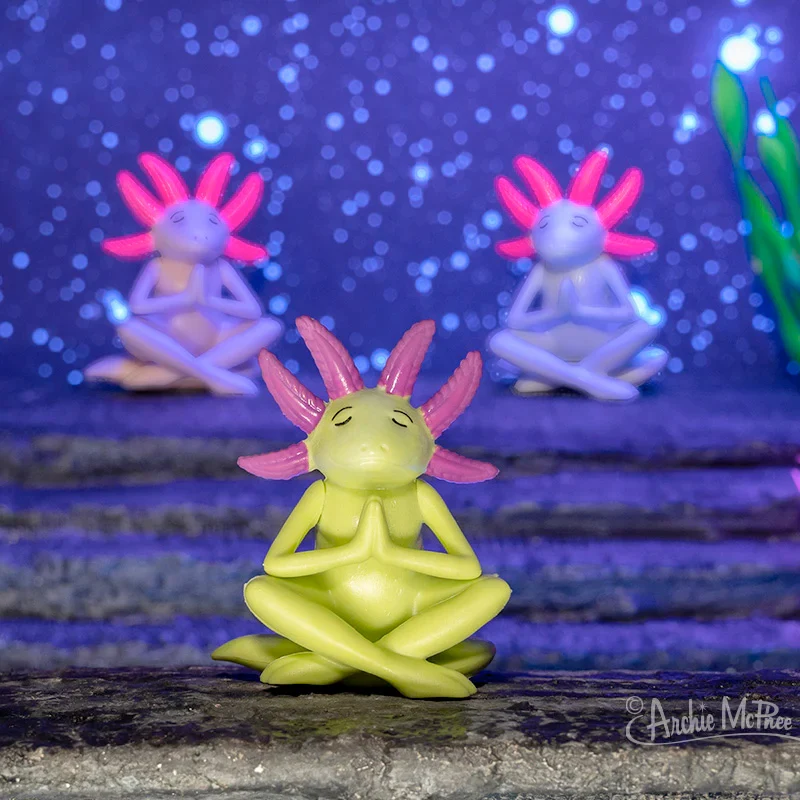 Meditating Axolotl - 1 random color