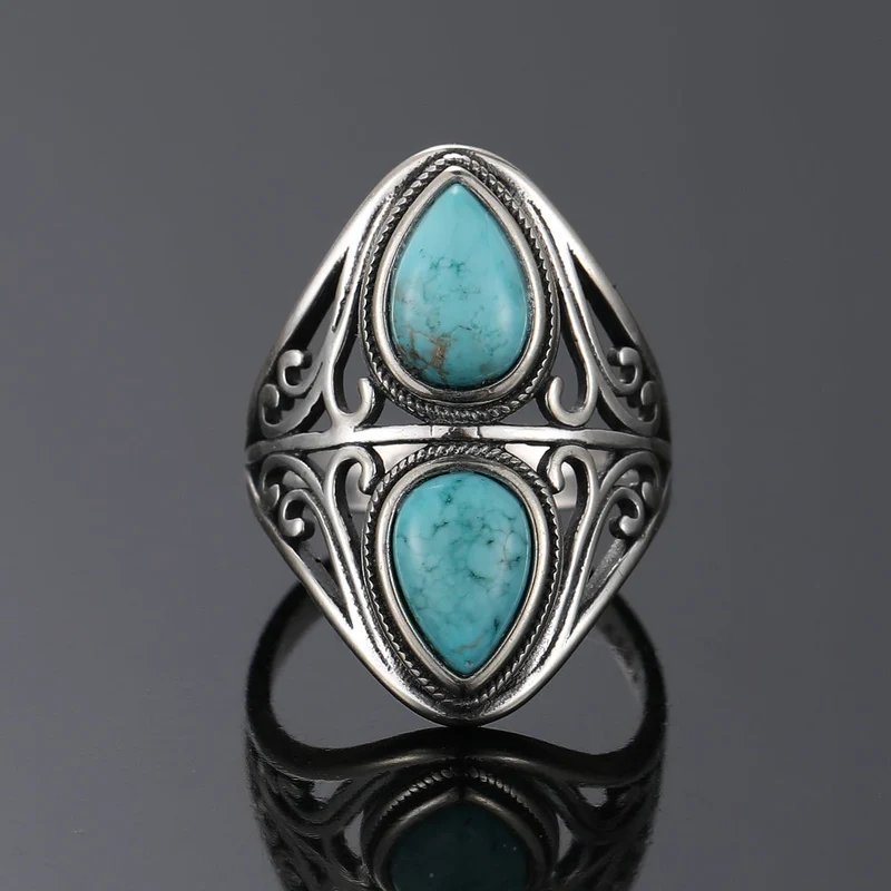 Bague Sérénité Argent Turquoise Femme