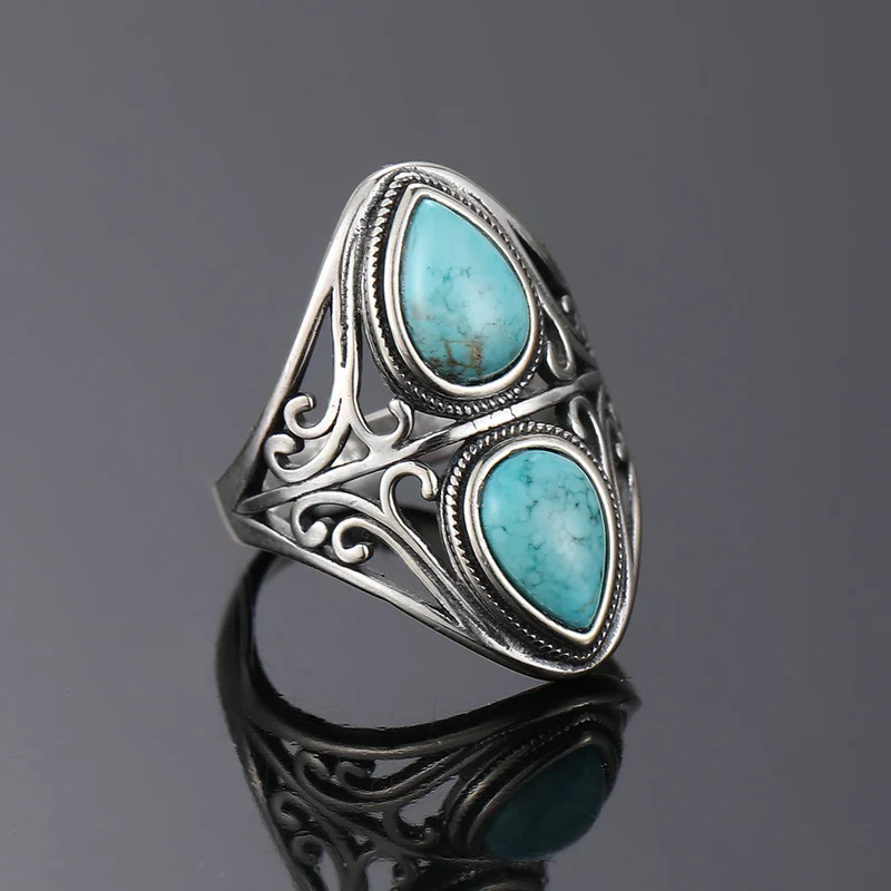 Bague Sérénité Argent Turquoise Femme