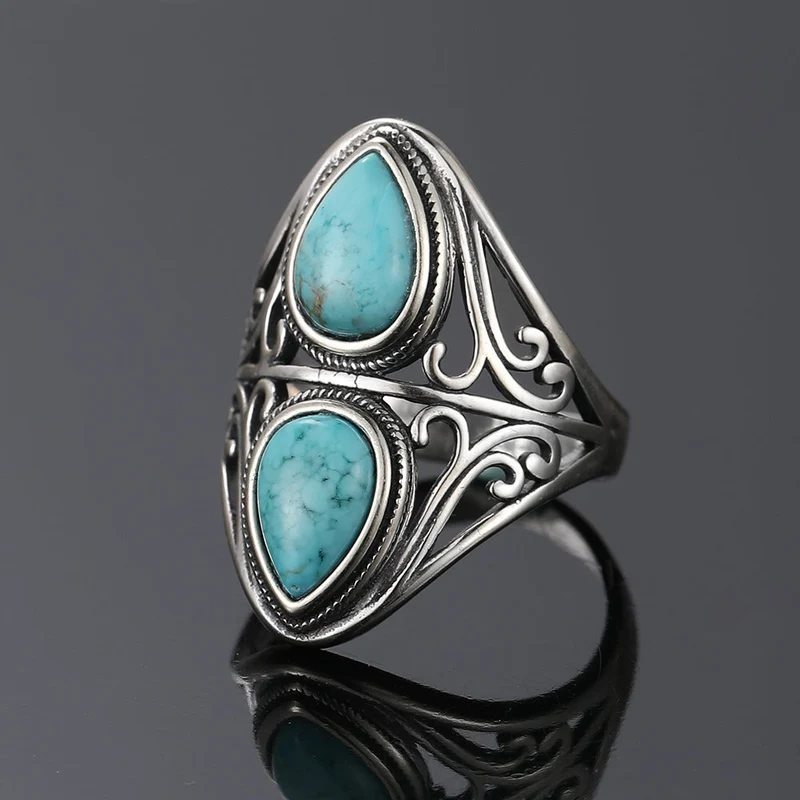 Bague Sérénité Argent Turquoise Femme