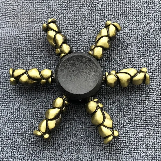 Hand Spinner Or Métallique