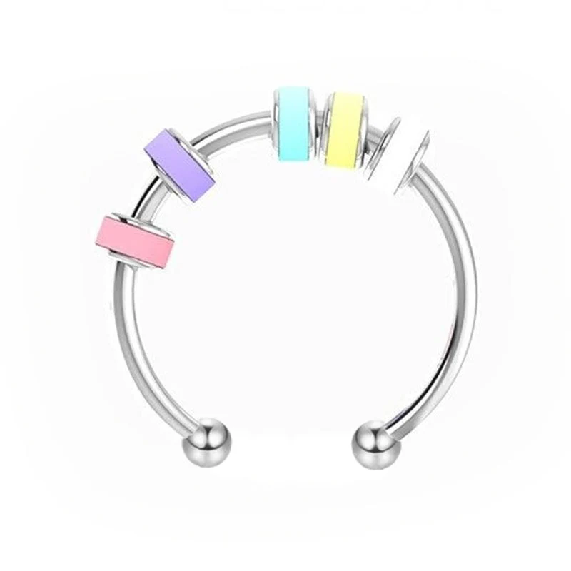 Bague émail anxieuse