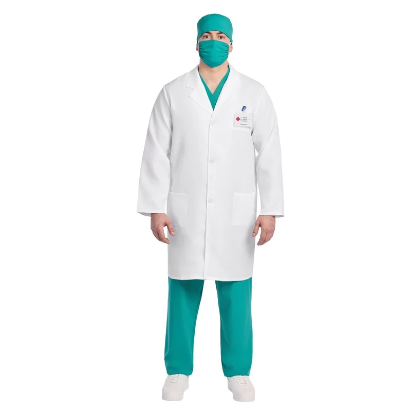 Blue Doctor Plus Size Costume for Adults