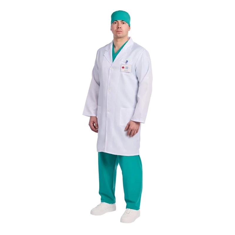 Blue Doctor Plus Size Costume for Adults
