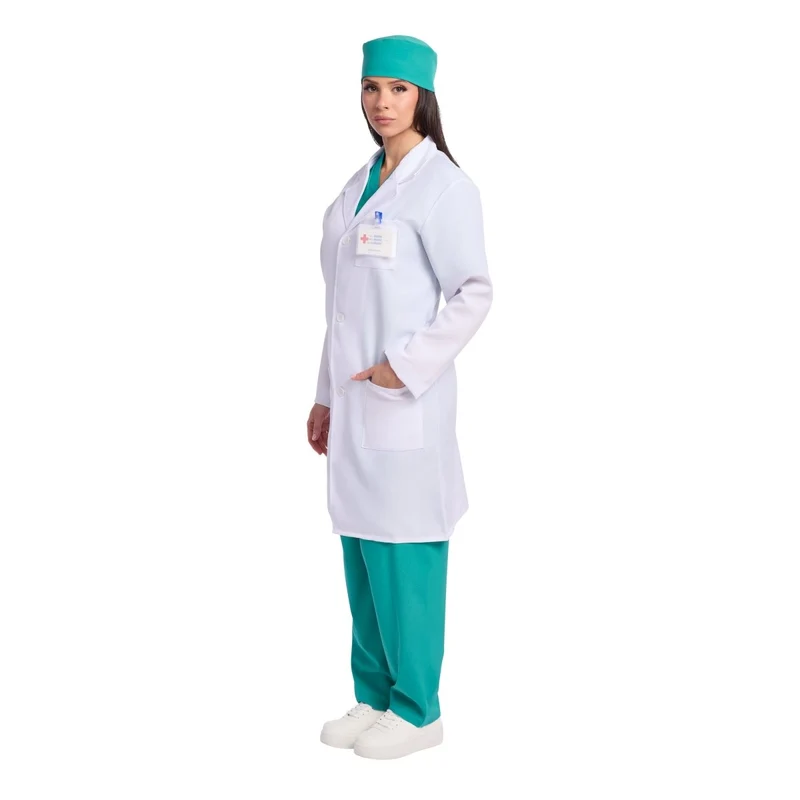 Blue Doctor Plus Size Costume for Adults