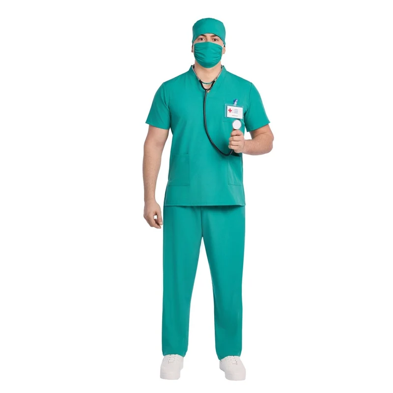 Blue Doctor Costume for Adults