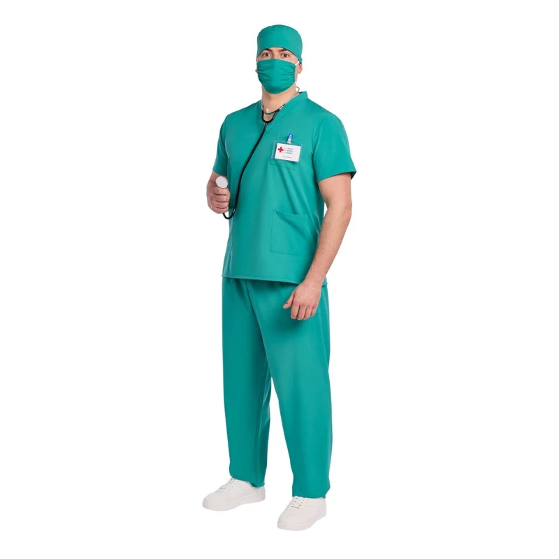Blue Doctor Costume for Adults