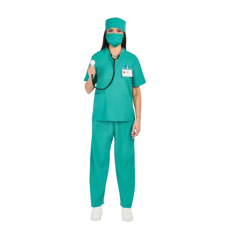 Blue Doctor Costume for Adults