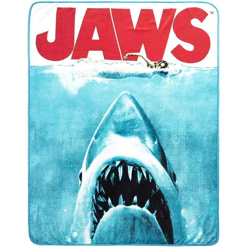 Jaws Throw Blanket, 50 x 60 Inches, 1 Count