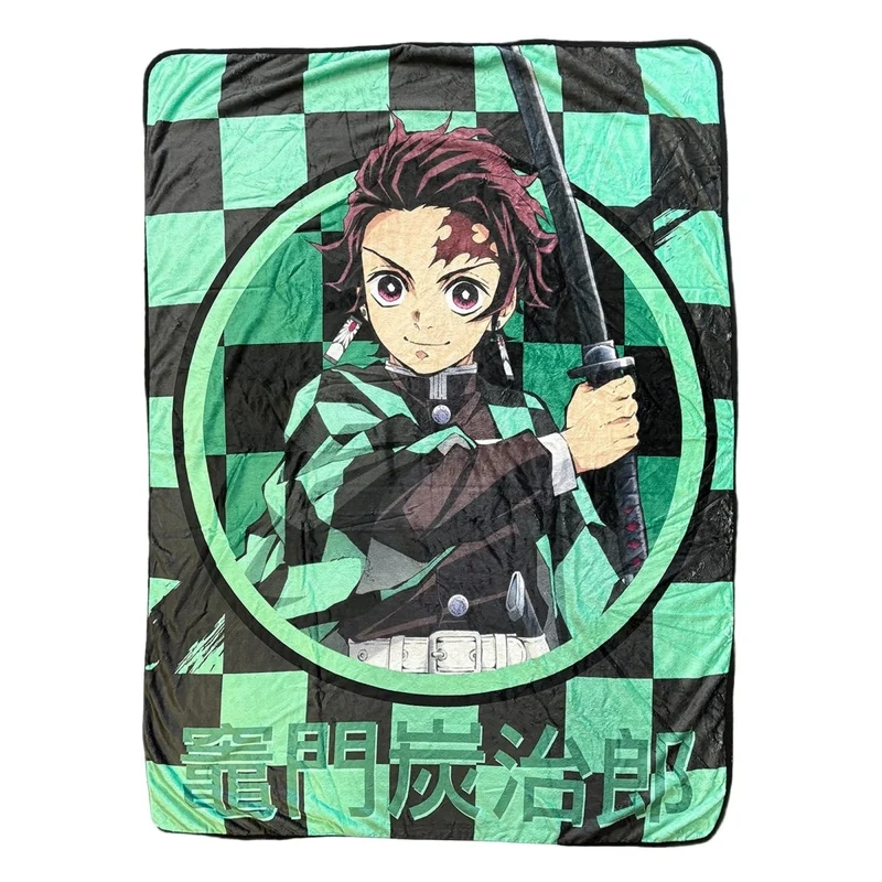 Demon Slayer Tanjiro Fleece Blanket, 45 x 60 Inches, 1 Count