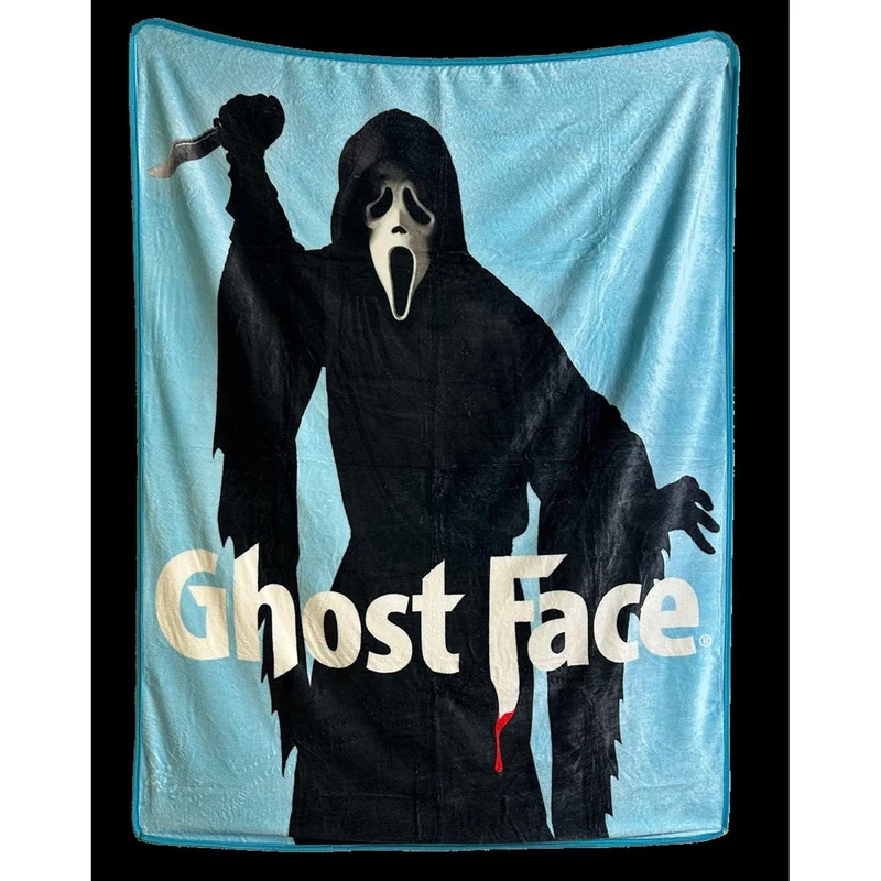 Ghostface Blue Fleece Blanket, Scream, 45 x 60 Inches, 1 Count