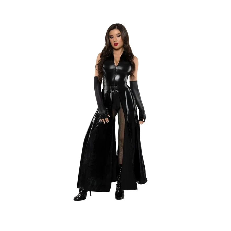 Code Breaker Babe Costume for Adults, Jumpsuit, Skirt and Gloves