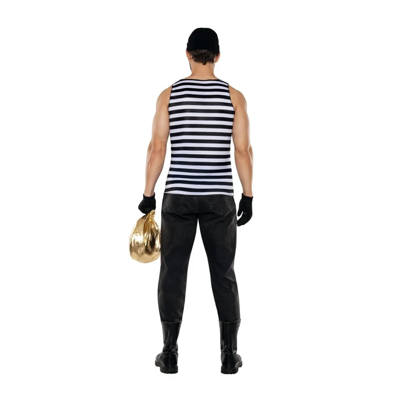 Burglar Costume for Adults, Tank Shirt