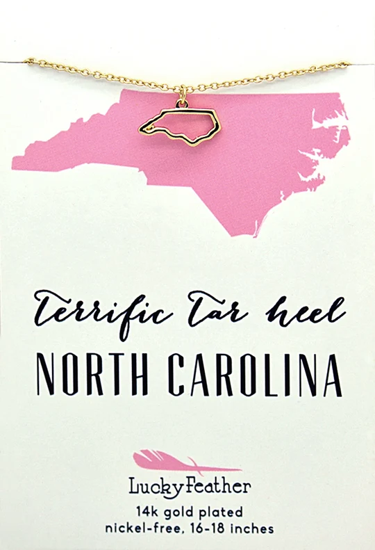 NC Outline Gold Necklace