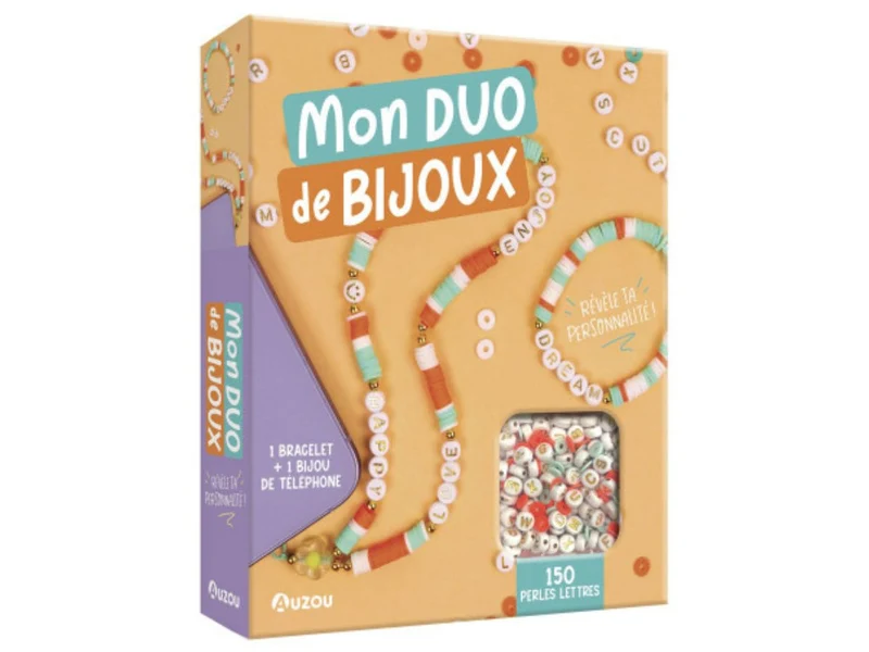Mon duo de bijoux – Bracelet et bijou de téléphone à customiser - Auzou
