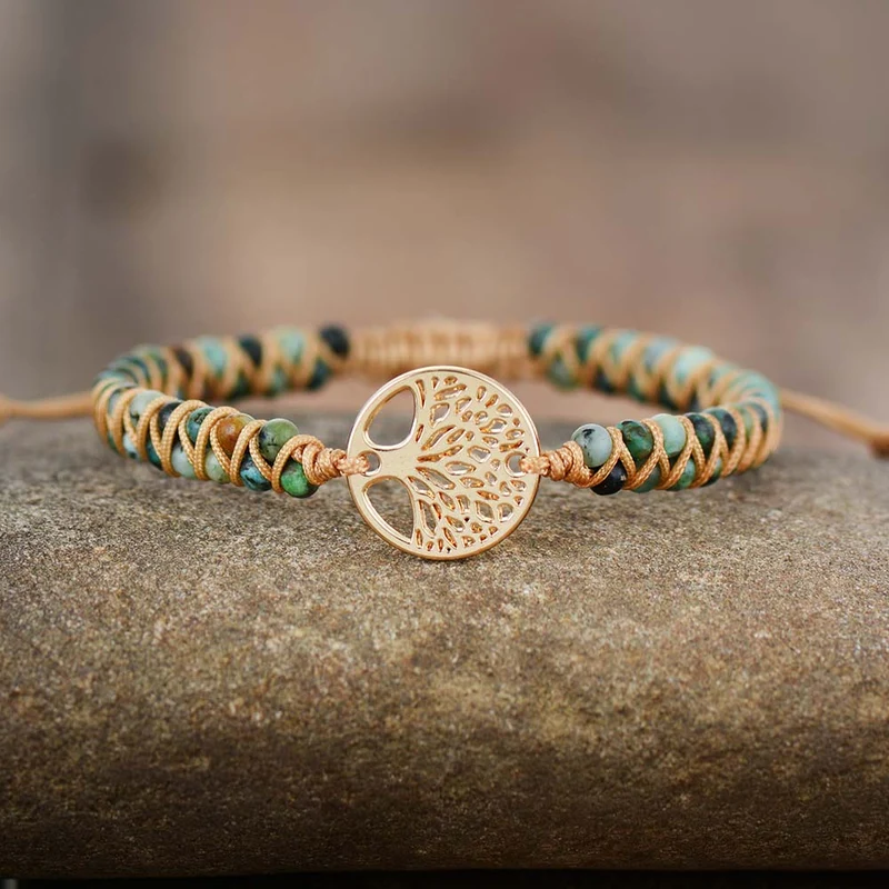 Bracelet anti-stress arbre africain